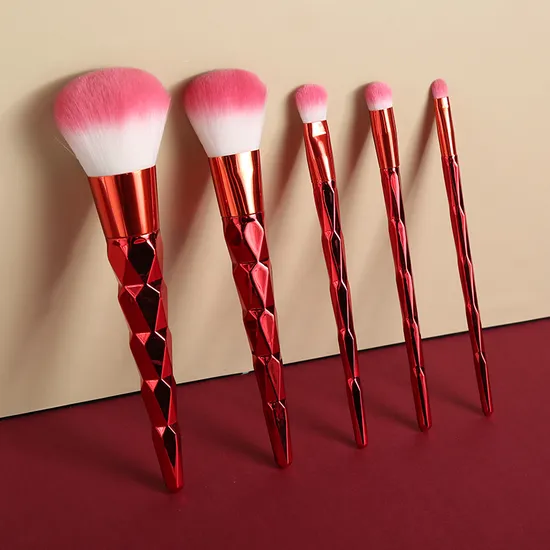 Private Label 5PCS Foundation Lip Synthetic Hair Makeup Brushes Custom Logo Makeup Brush ODM OEM Factory Cosmetics Brushes Set