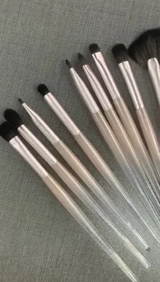 12 PCS Gradient Color Makeup Brushes Set with Vegan Soft Hair Eye Shadow Brush Full Set Cosmetics Tools