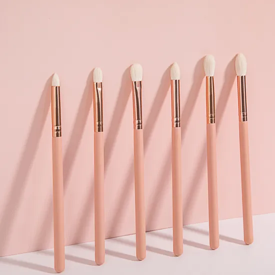 6PCS Cosmetic Tools Eyeshadow Base Powder Blush Eyeliner Eyeshadow Blending Brushes Makeup Brush Factory ODM OEM Makeup Brushes Set