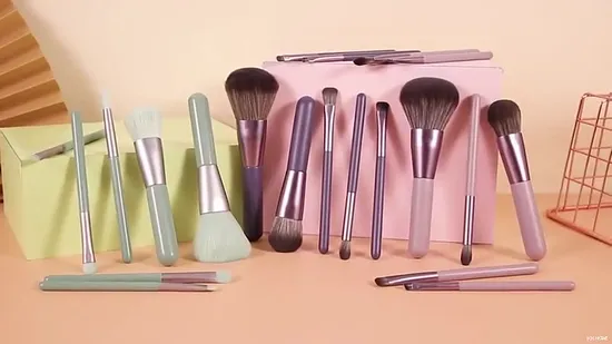 Beauty Tools Pink Own Brand Logo New Small Portable Cosmetics Make up Brushes 7 Piece Mini Travel Size Makeup Brush Set