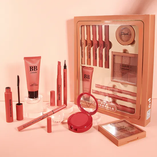 New Cosmetic Gift Set Packaging Box High Quality Makeup Gift Sets Cosmetics Suit Cheap Personalized Cosmetic Gift Set 