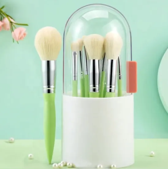 Good Quality Beauty Products Luxury Glitter Green Makeup Tools Cutomize Brush Set 