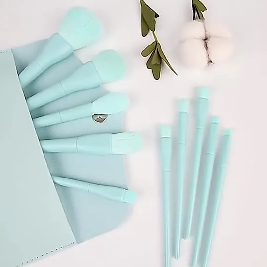 2021 Best Seller Colorful Makeup Brush Set with 10PCS Customized Cosmetic Brushes 