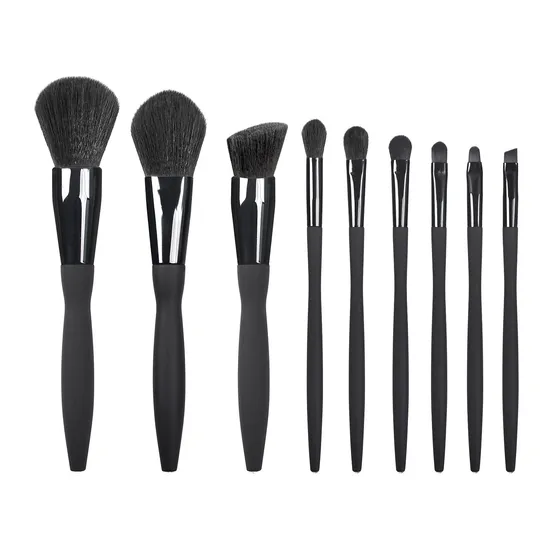 Hotselling on Amazon Makeup Brushes 9/10PCS Cosmetics Tools Factory Price OEM ODM Green Black Private Label Makeup Brushes Set 