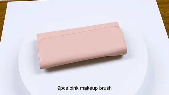 2024 Wholesale Makeup Gift Sets 9PCS Synthetic Travel Makeup Brush Foundation Cosmetics Powder Face Make up Brush Set with Bag 