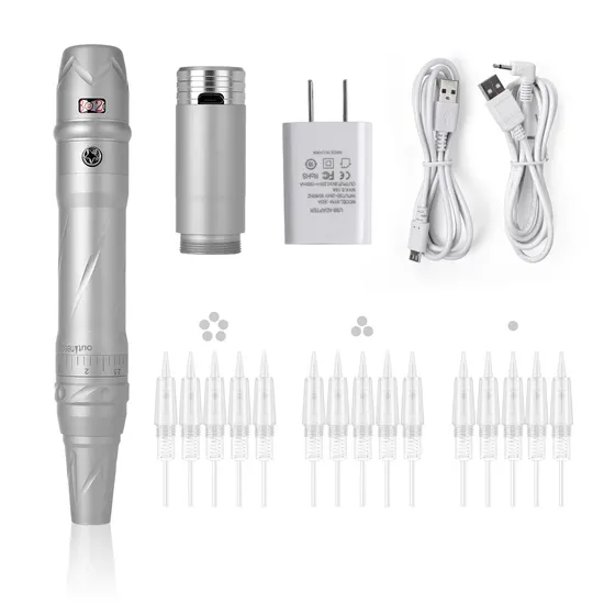 Wholesale Wireless Permanent Makeup Pen Set with Microneedle OEM for Scalp Micropigment Permanent Makeup 3D Microblade Eyebrow Lip Eyeliner 