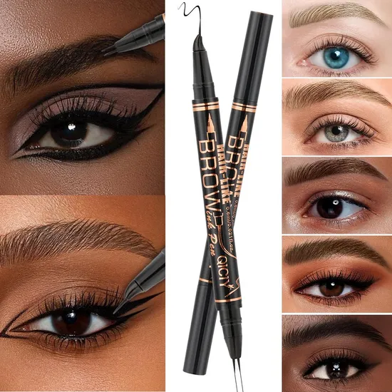 5 Color Eyeliner+Eye Brwo Eyebrow Pencil Makeup Set 