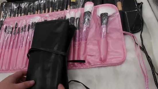 32PCS Professional Makeup Beauty Tools Private Label Makeup Brushes Pink Cosmetics Brush Synthetic Makeup Brush Set 